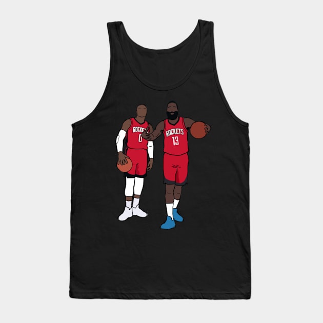 Russell Westbrook x James Harden Houston Rockets Tshirt Tank Top by IveyEricssonArt